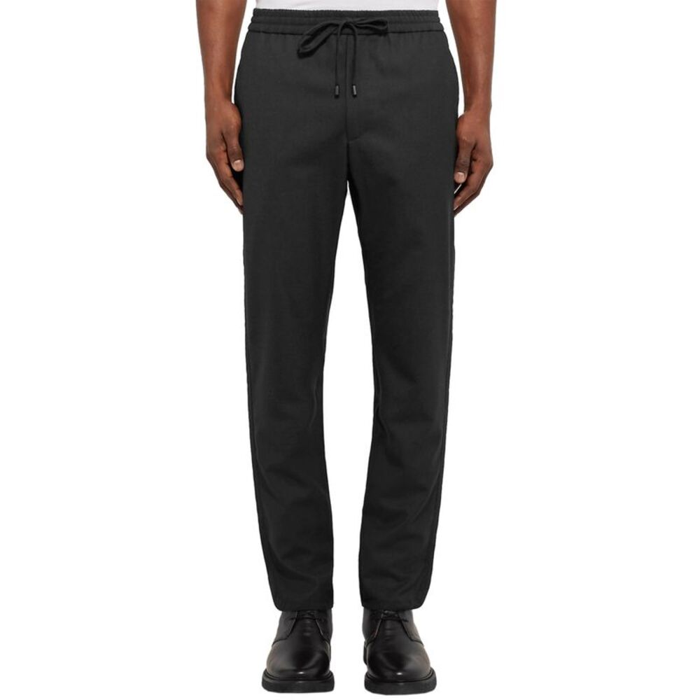 Public School Mens Ilyn Slim-fit Wool Twill Drawstring Pants X-Small Black